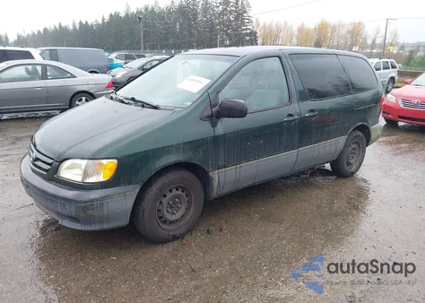 2001 Toyota Sienna Ce from USA, damaged, VIN 4T3ZF19C31U383020